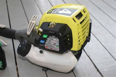 ryobi 4 cycle trimmer compression test|ryobi 4 cycle gas trimmer review.